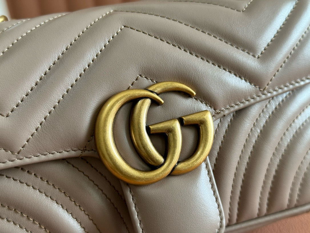 GC Marmont Matelassé Bag Nude Leather mysite