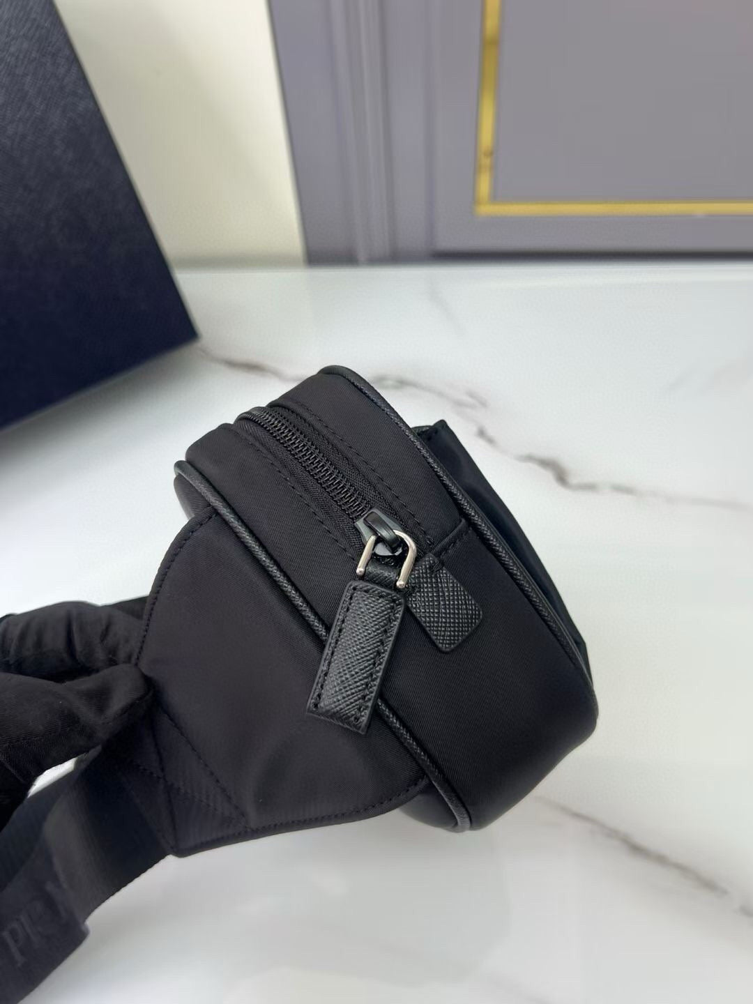Prada Black Re-Nylon belt bag mysite