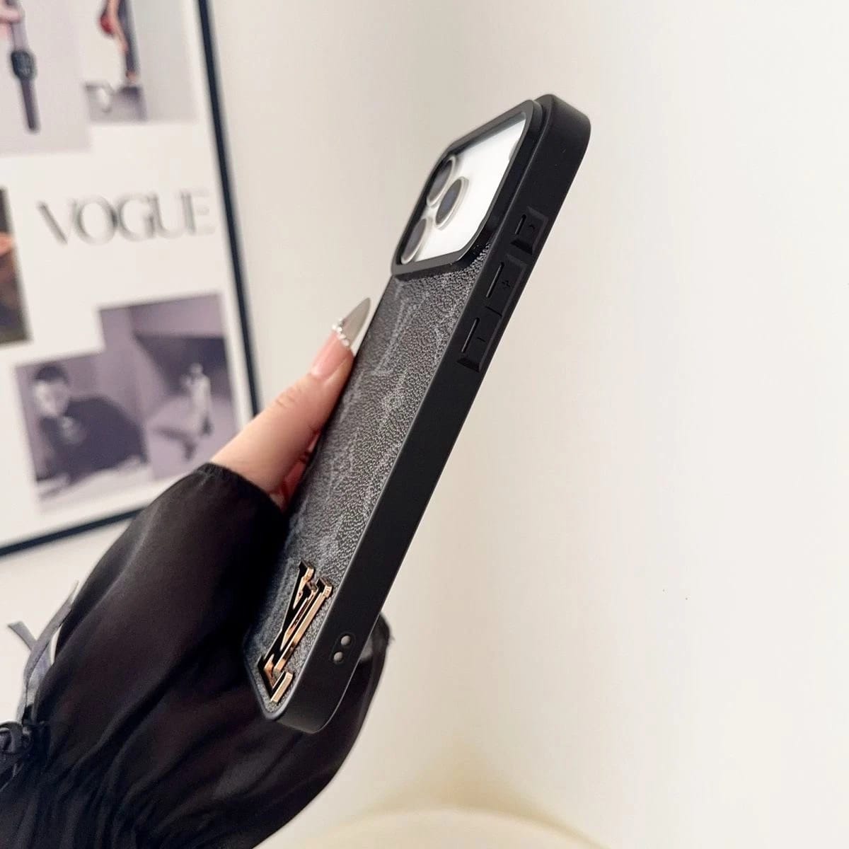 Luxury LV Leather Phone Case For iPhone 17 / 16 / 15 / 14s mysite