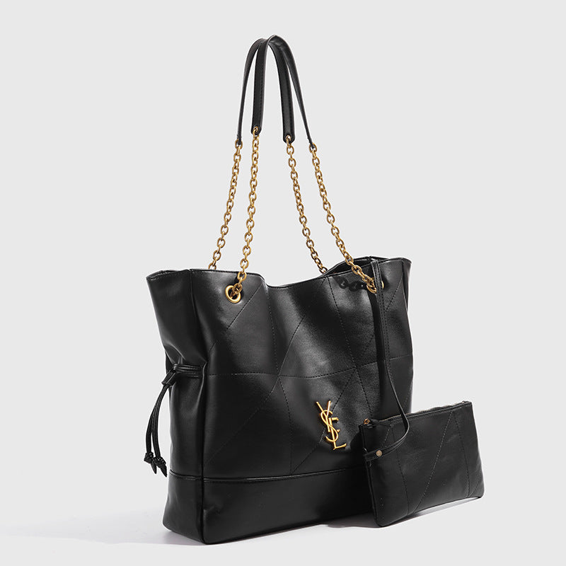 YSL  Jamie 4.3 large pochon leather Tote bag 34x10x33cm mysite