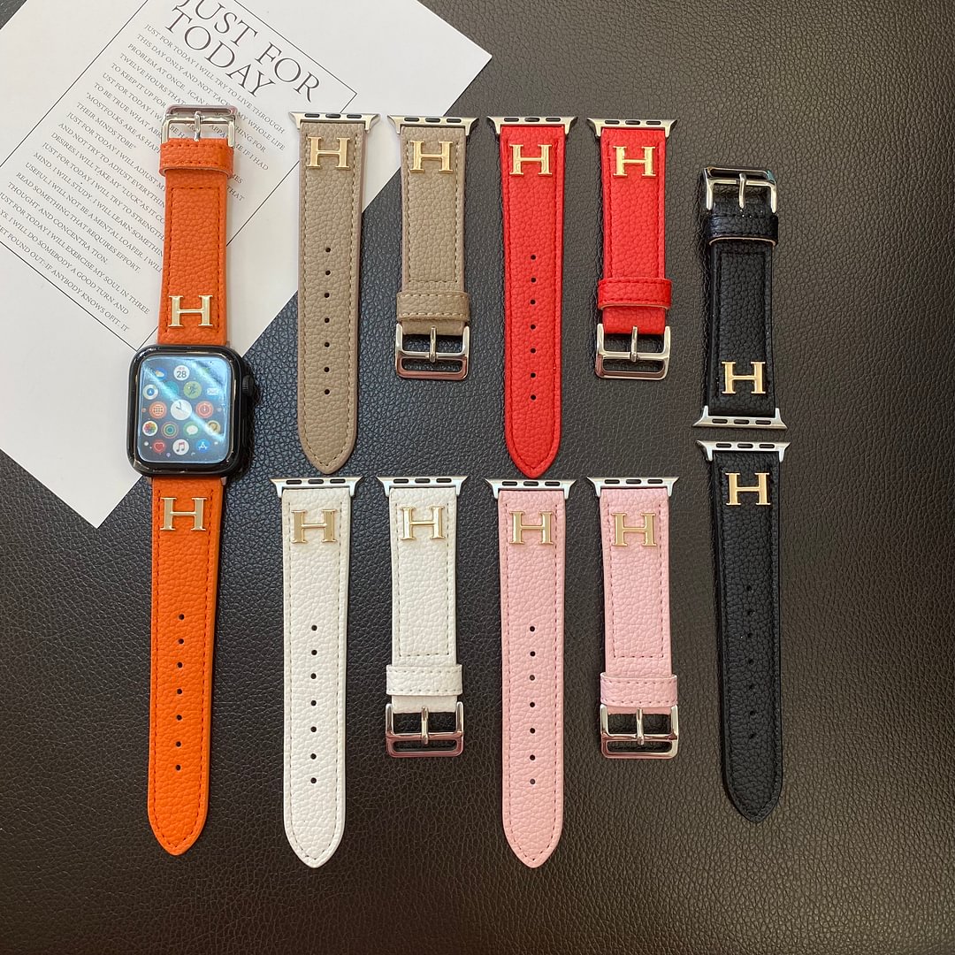 Genuine Pattern Leather Apple Watch Strap mysite