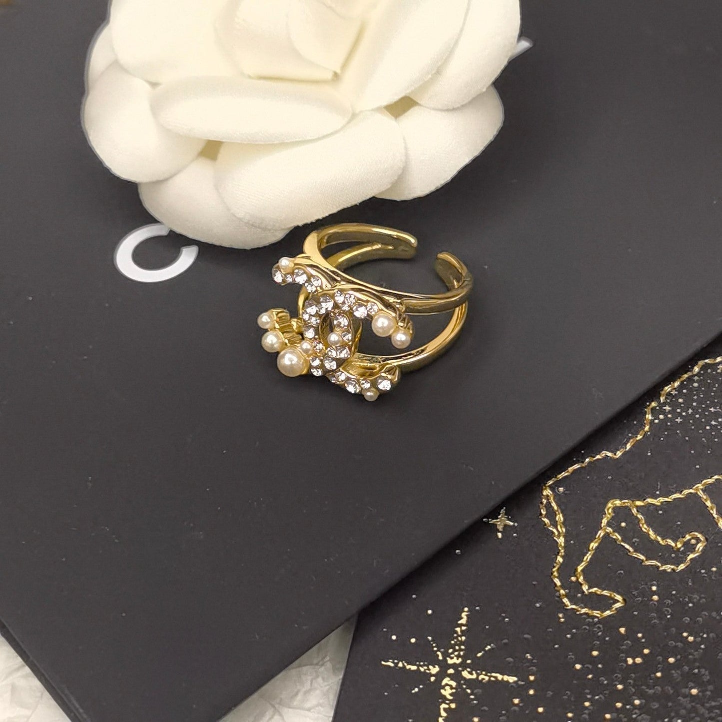 Fashion Pearl Open Ring mysite