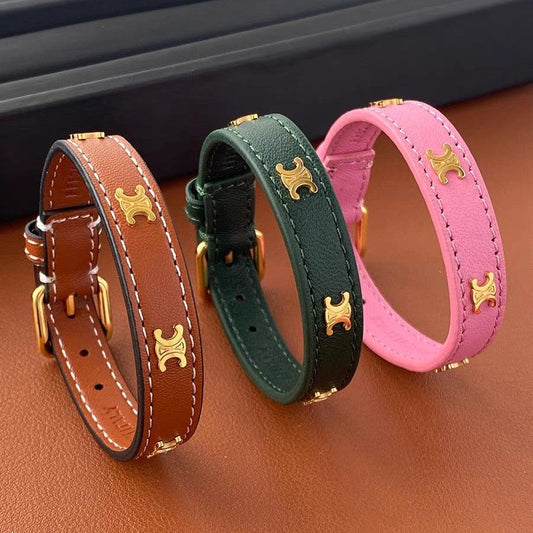 Leather Arc de Triomphe bracelet mysite