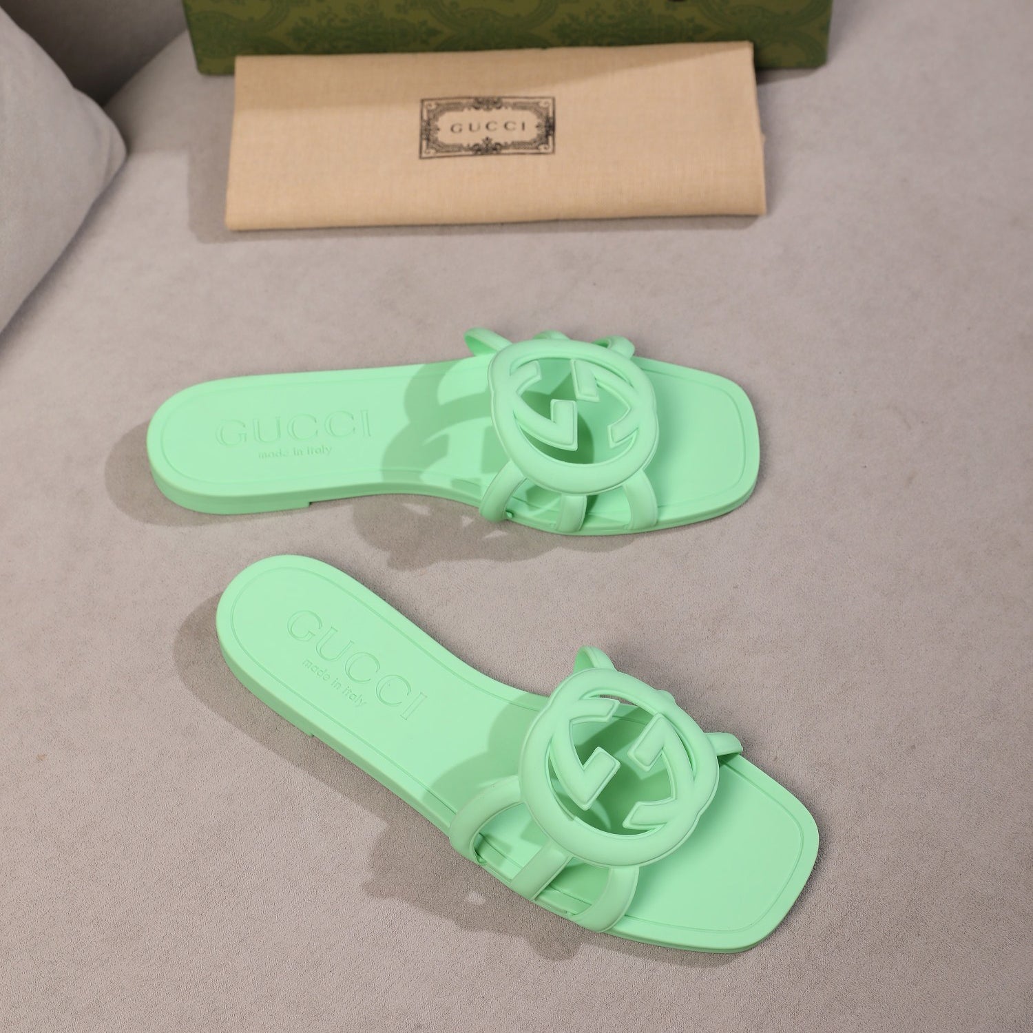Women's Interlocking Double G Slippers mysite