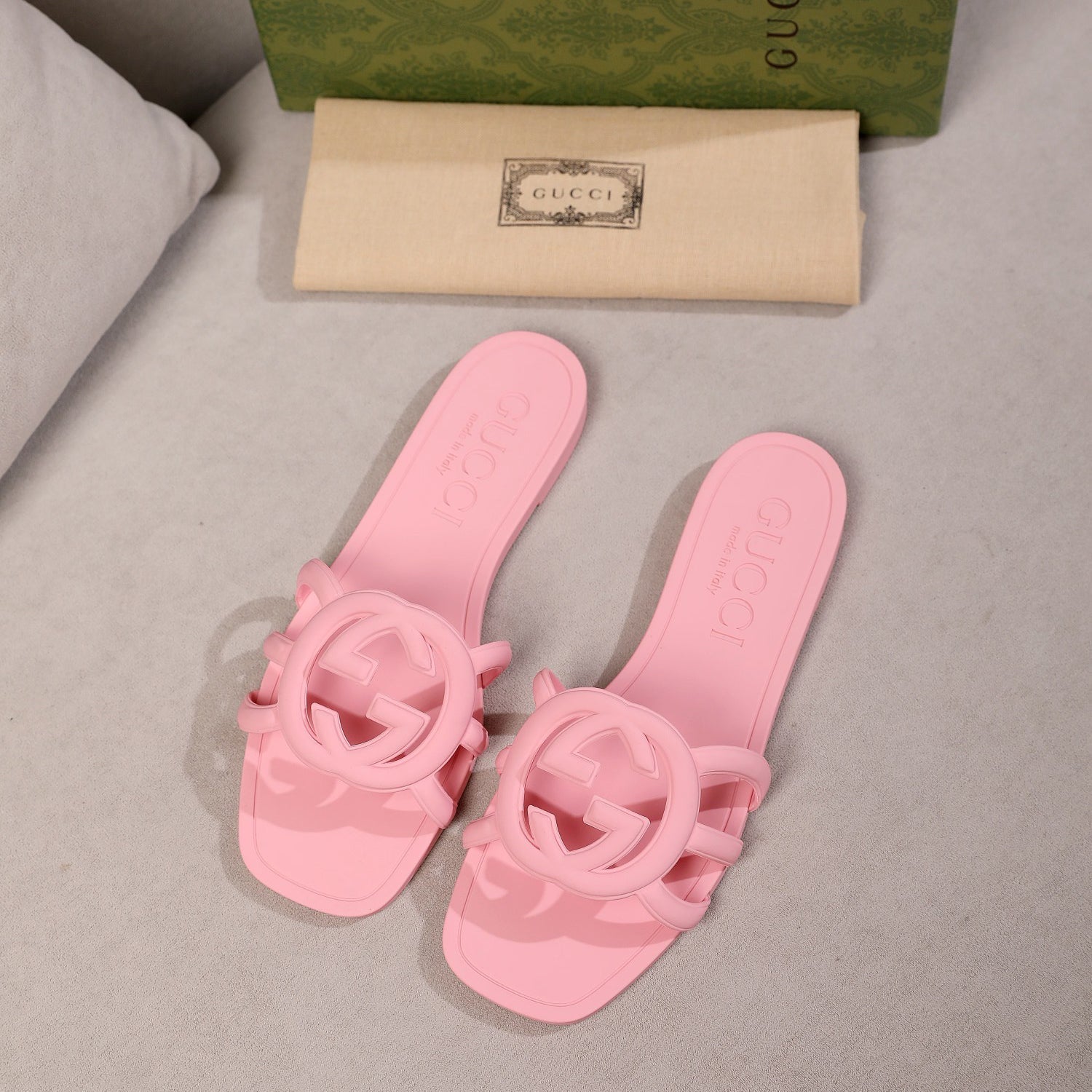 Women's Interlocking Double G Slippers mysite