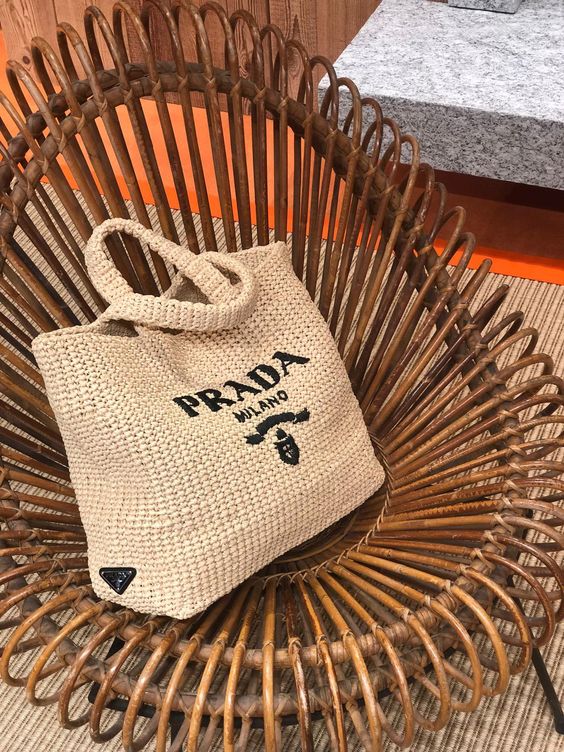Prada Raffia Bag Handbag Beach Bag for Summer mysite