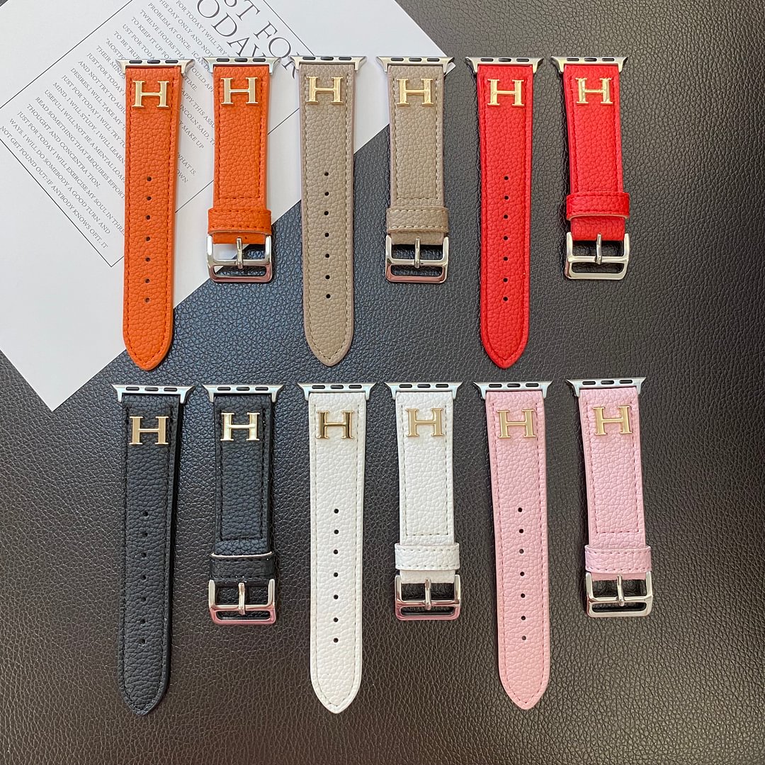 Genuine Pattern Leather Apple Watch Strap mysite