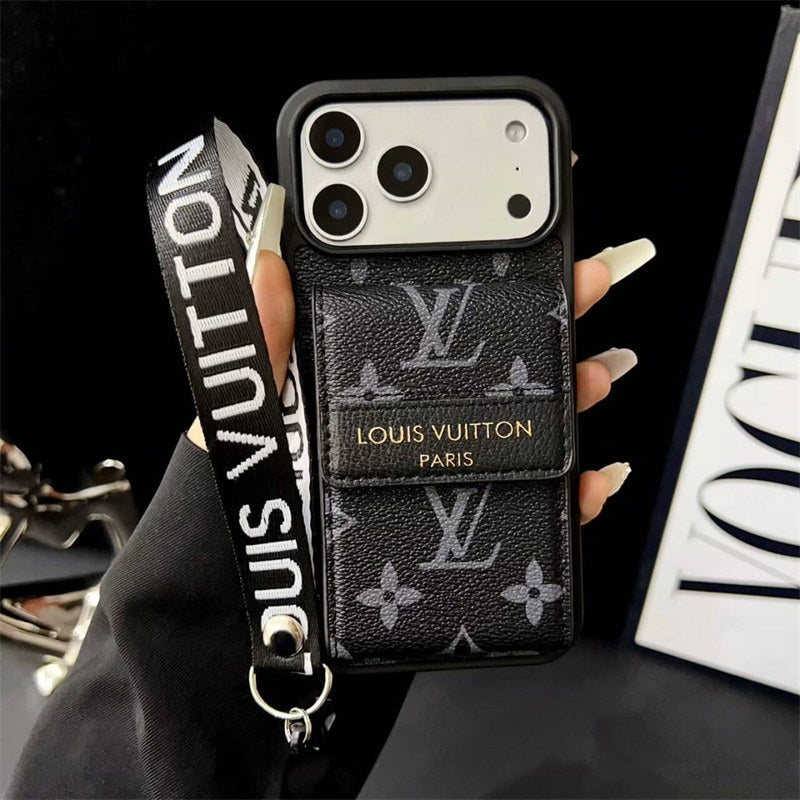 Louis Vuitton Phone case  with card slot for iPhone 17/ 16 / 15 / 14s mysite