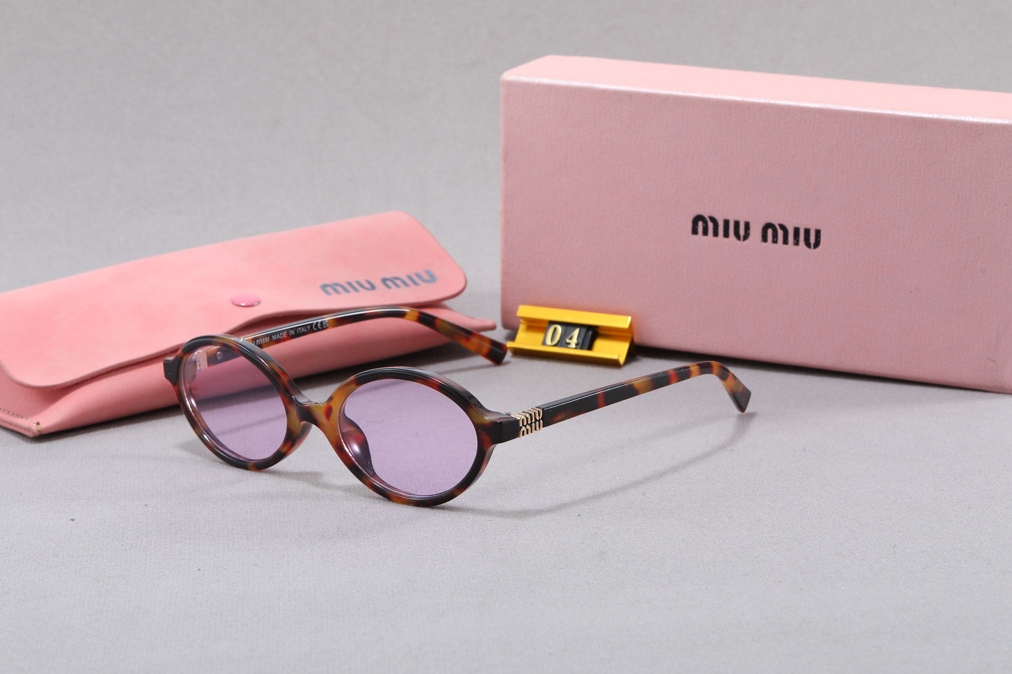 Leopard Print Square Frame RetroGlasses & Sunglasses-5 My Store