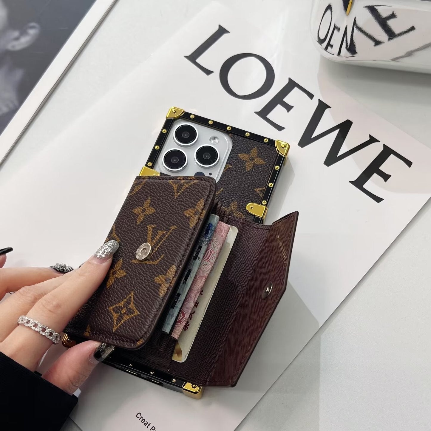 Luxury CANVAS LEATHER CARD HOLDER MONOGRAMs mysite