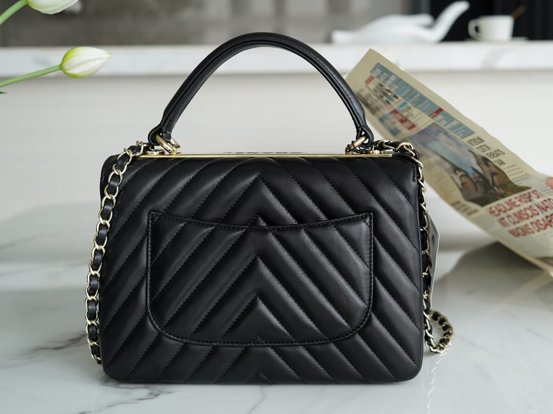 CHANEL Trendy CC25 Pre-Owned medium Chevron Trendy handbag  25cm mysite