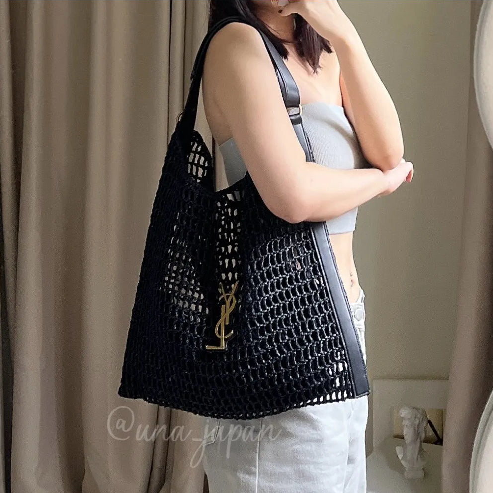 SAINT LAURENT YSL Raffia tote Bag mysite