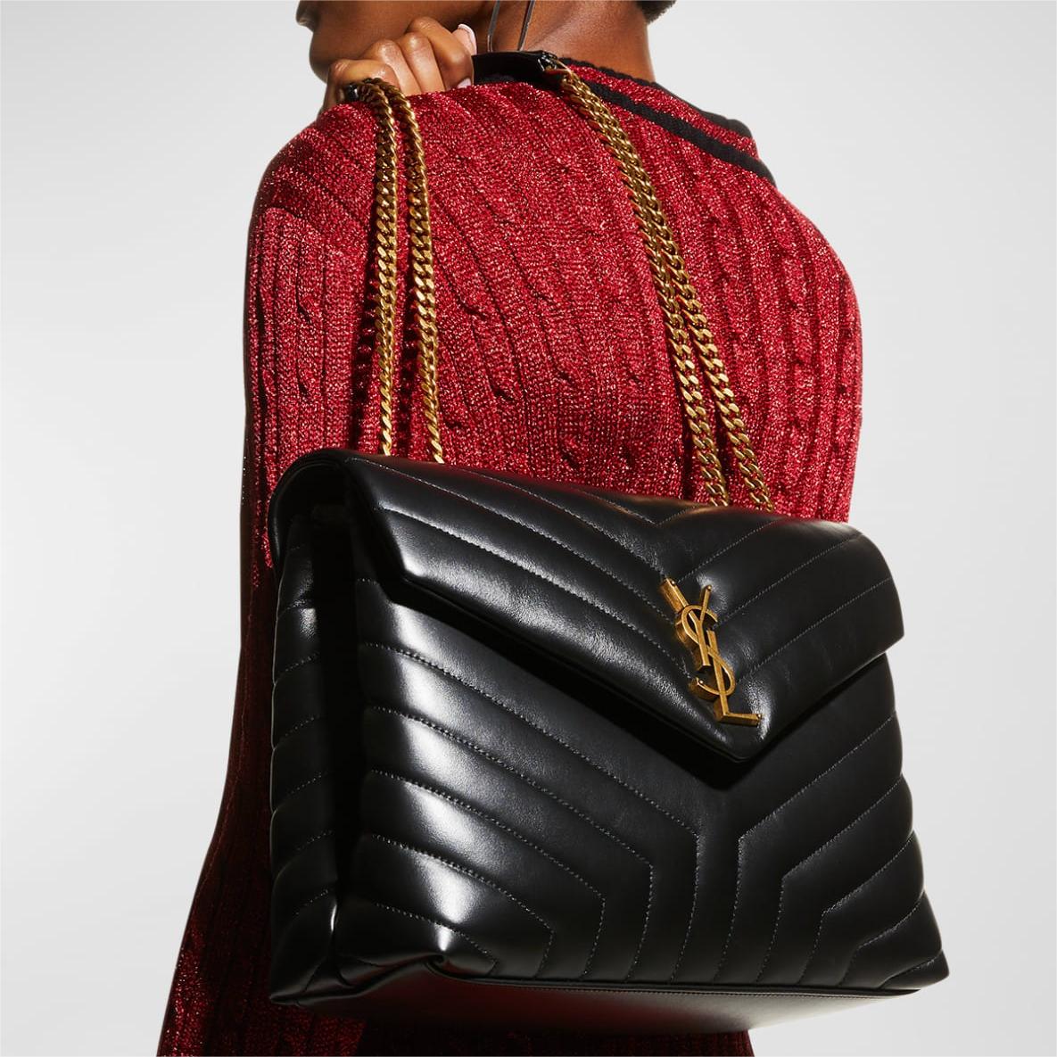 Saint Laurent Loulou Medium YSL Chain Shoulder Bag mysite