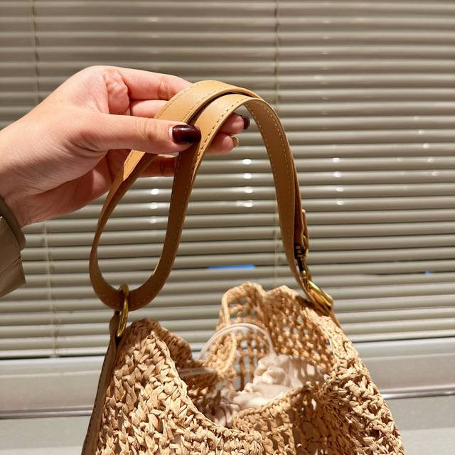 SAINT LAURENT YSL Raffia tote Bag mysite