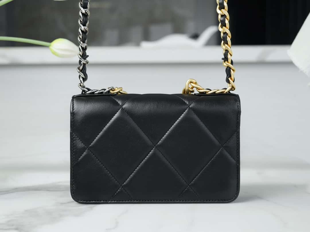 Chanel 19 WOC Wallet On Chain AP0957 BLACK Flap Bag mysite