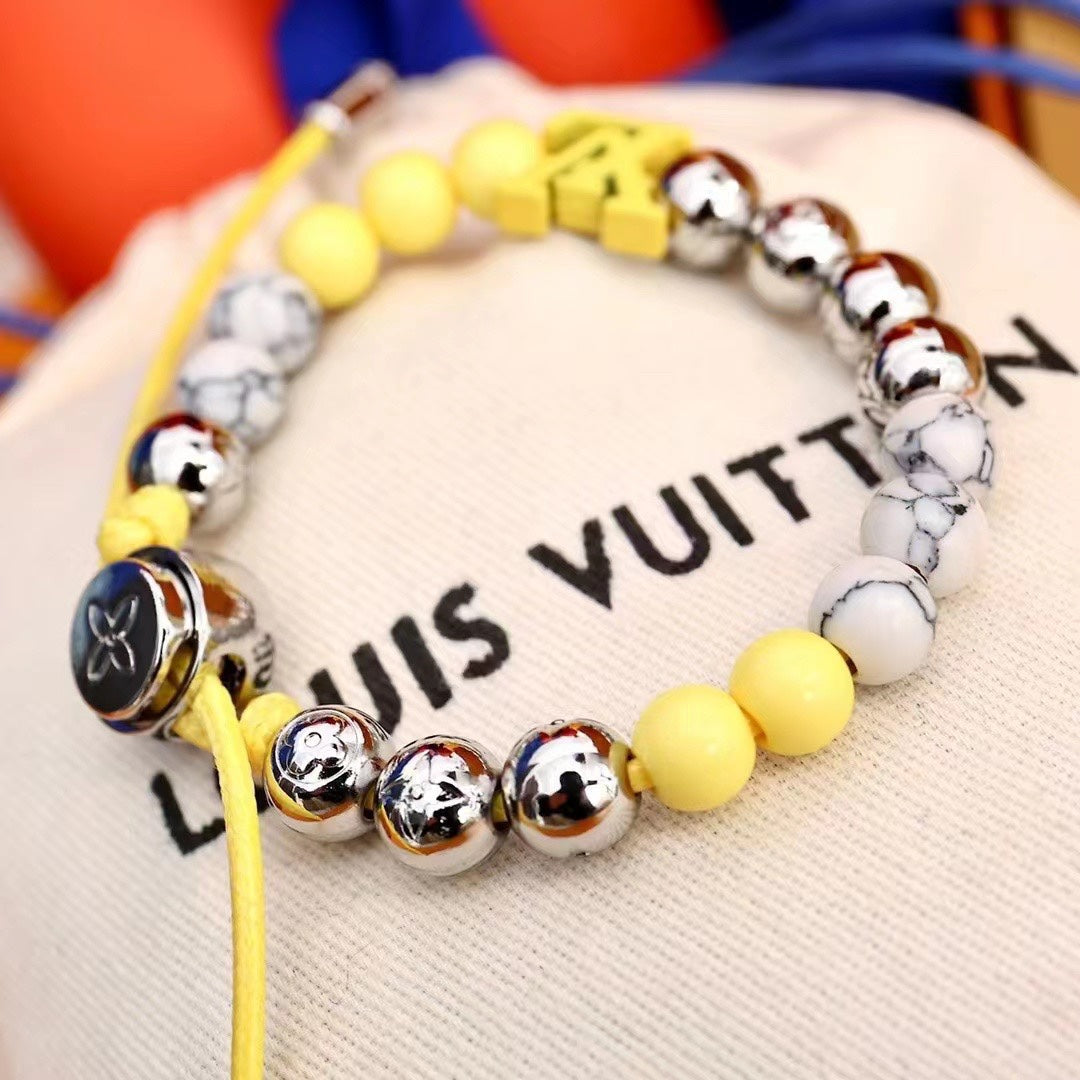 Monogram Adjustable Beads Bracelet mysite