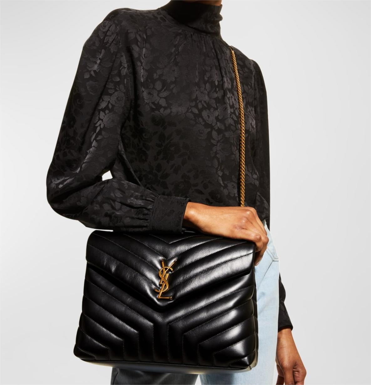 Saint Laurent Loulou Medium YSL Chain Shoulder Bag mysite