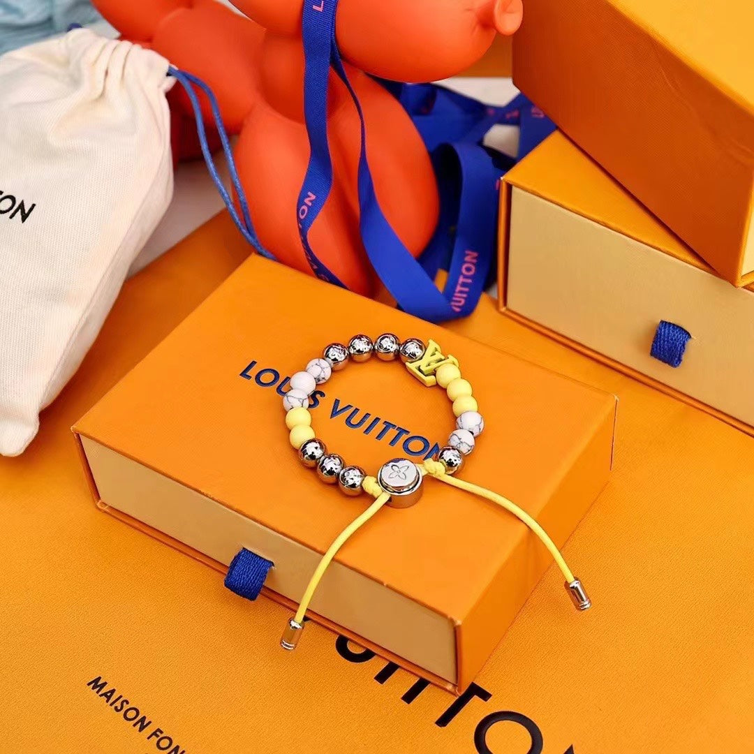 Monogram Adjustable Beads Bracelet mysite