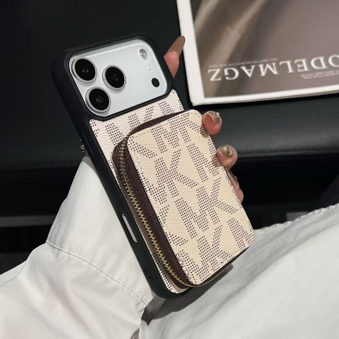 Luxury M-K-Inspired Phone Case with Card Holder For iPhone 17 / 16 / 15 / 14s mysite