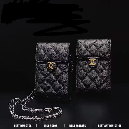 Black Leather Phone Bag mysite