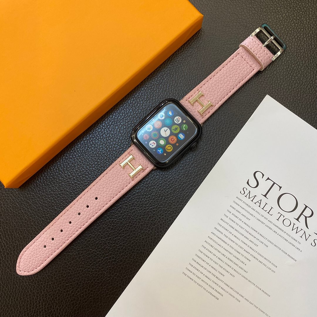 Genuine Pattern Leather Apple Watch Strap mysite