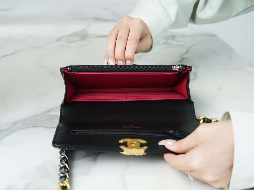 Chanel 19 WOC Wallet On Chain AP0957 BLACK Flap Bag mysite