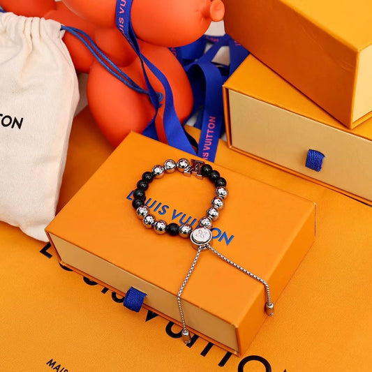 Monogram Adjustable Bead Bracelet mysite