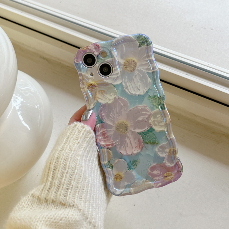 Three-dimensional Oil Painting Flower iPhone Case mysite