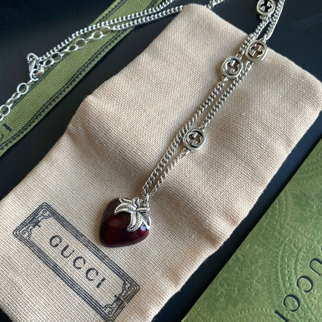 Strawberry Pendant Necklace mysite