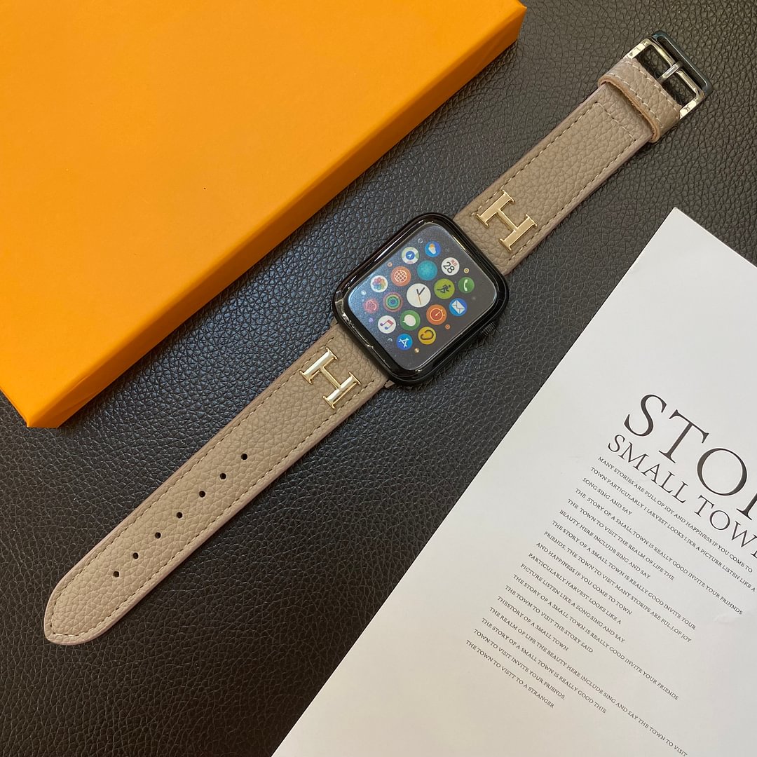 Genuine Pattern Leather Apple Watch Strap mysite