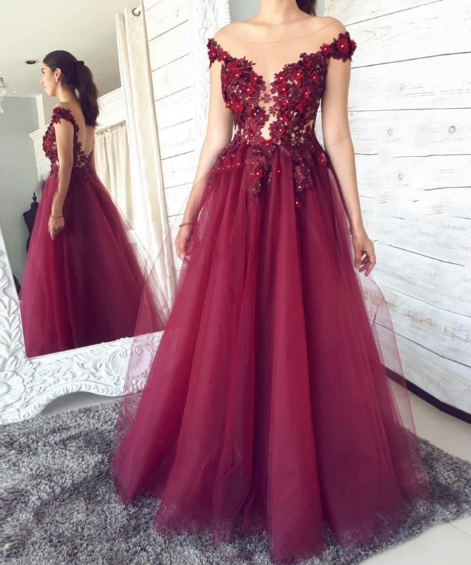 ELEGANT TULLE LACE LONG BALL GOWN prom DRESS   cg11019s mysite