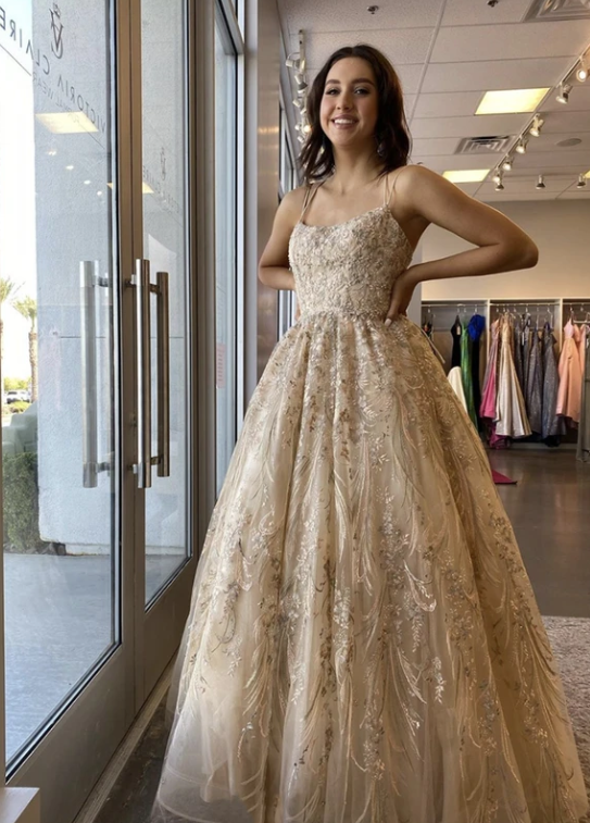 A line tulle lace long ball gown prom dress formal dress   cg11077s mysite