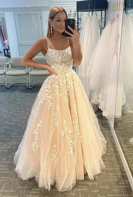 Stylish lace long A line ball gown prom dress formal dress   cg18120s mysite
