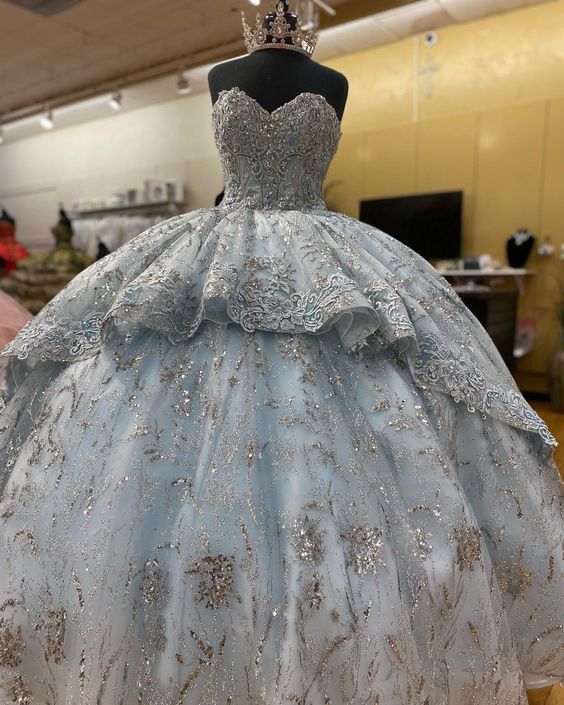 Long Ball Gown prom dress Quinceanera Dresses Lace Appliques       cg23740s mysite