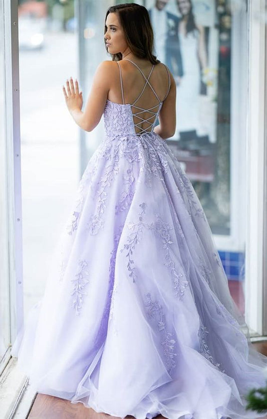 formal ball gown prom dresses, lilac long prom dresses, chic lace graduation party dresses  cg7134s mysite
