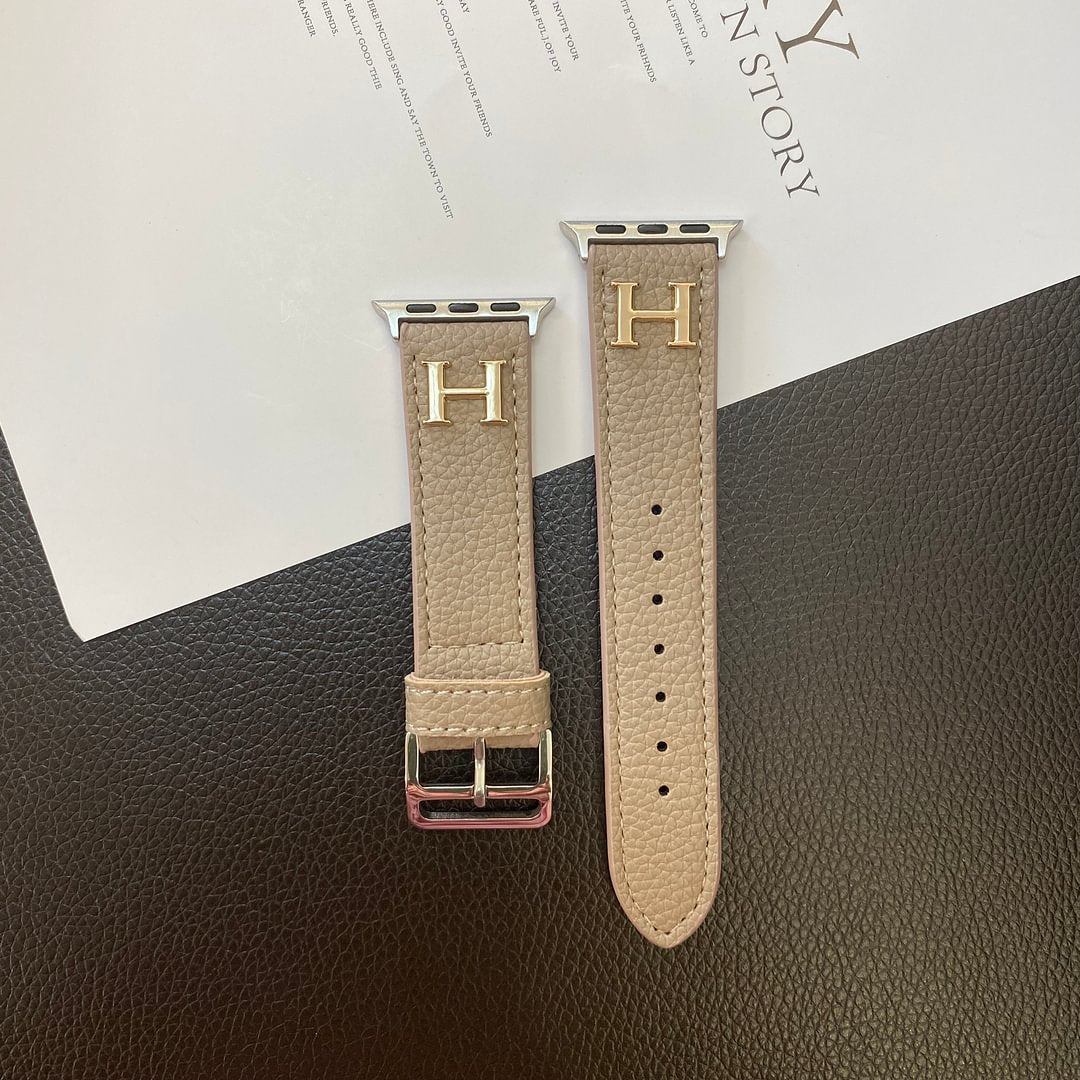Genuine Pattern Leather Apple Watch Strap mysite
