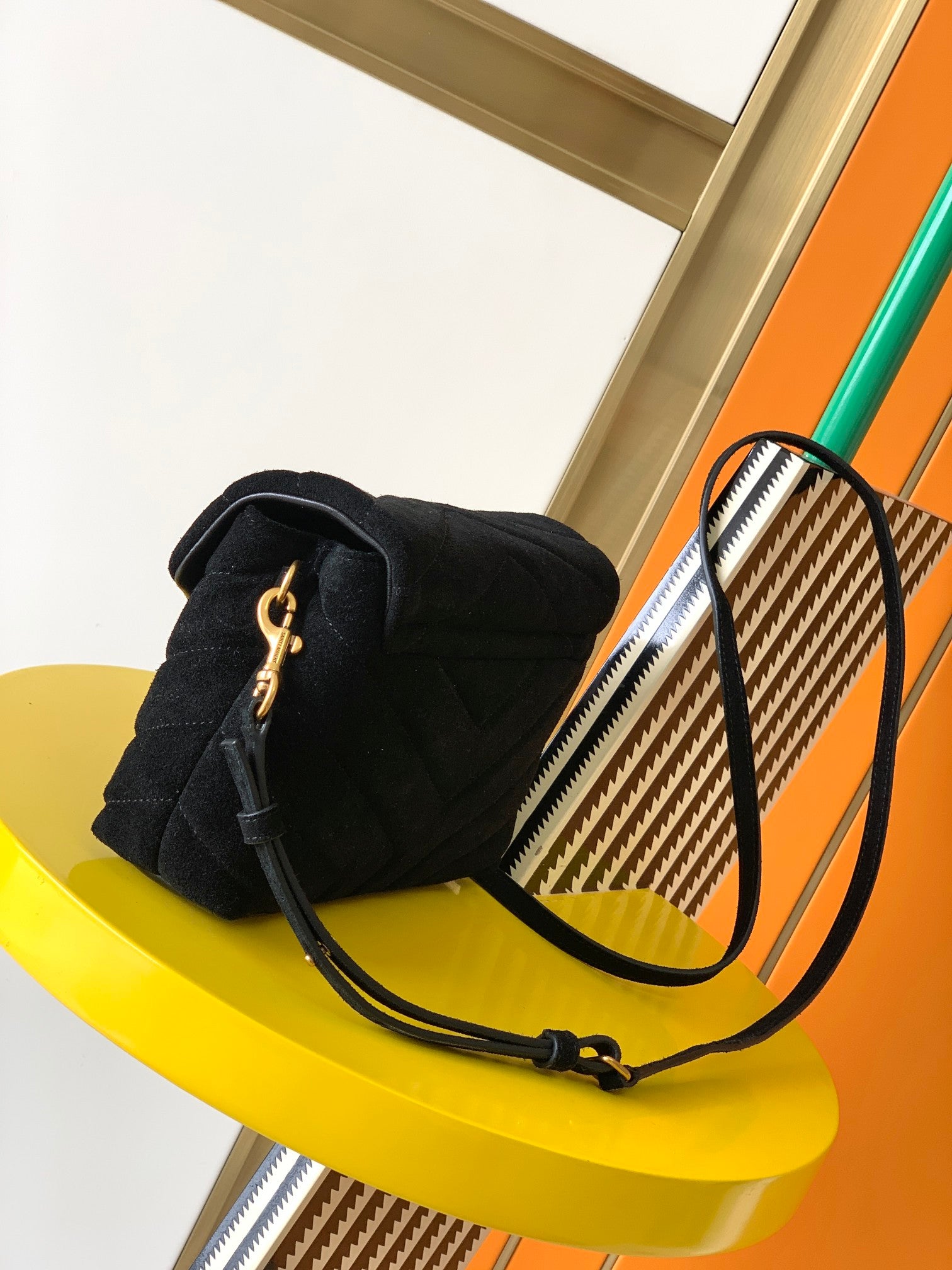 YSL Loulou 20 Black Velvet  20x14x7cm mysite