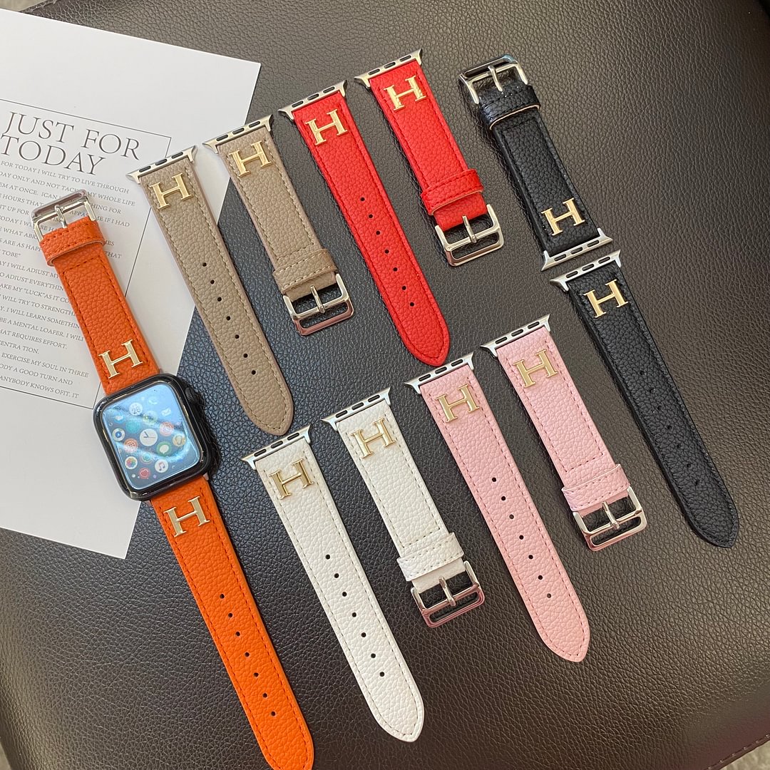 Genuine Pattern Leather Apple Watch Strap mysite