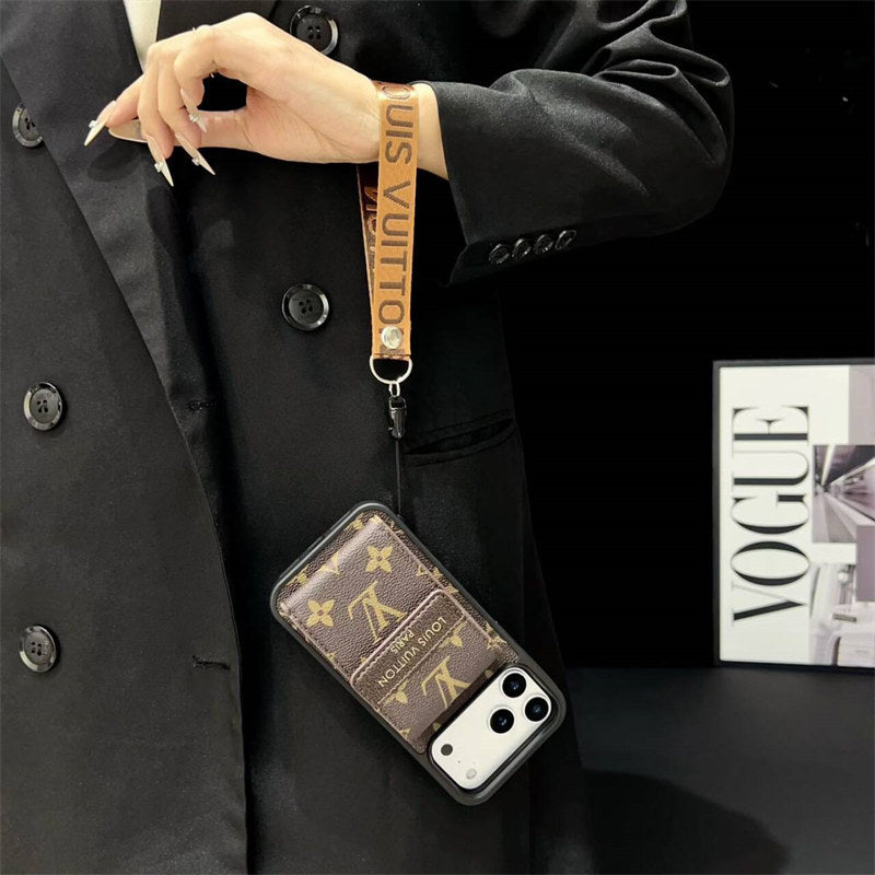 Louis Vuitton Phone case  with card slot for iPhone 17/ 16 / 15 / 14s mysite