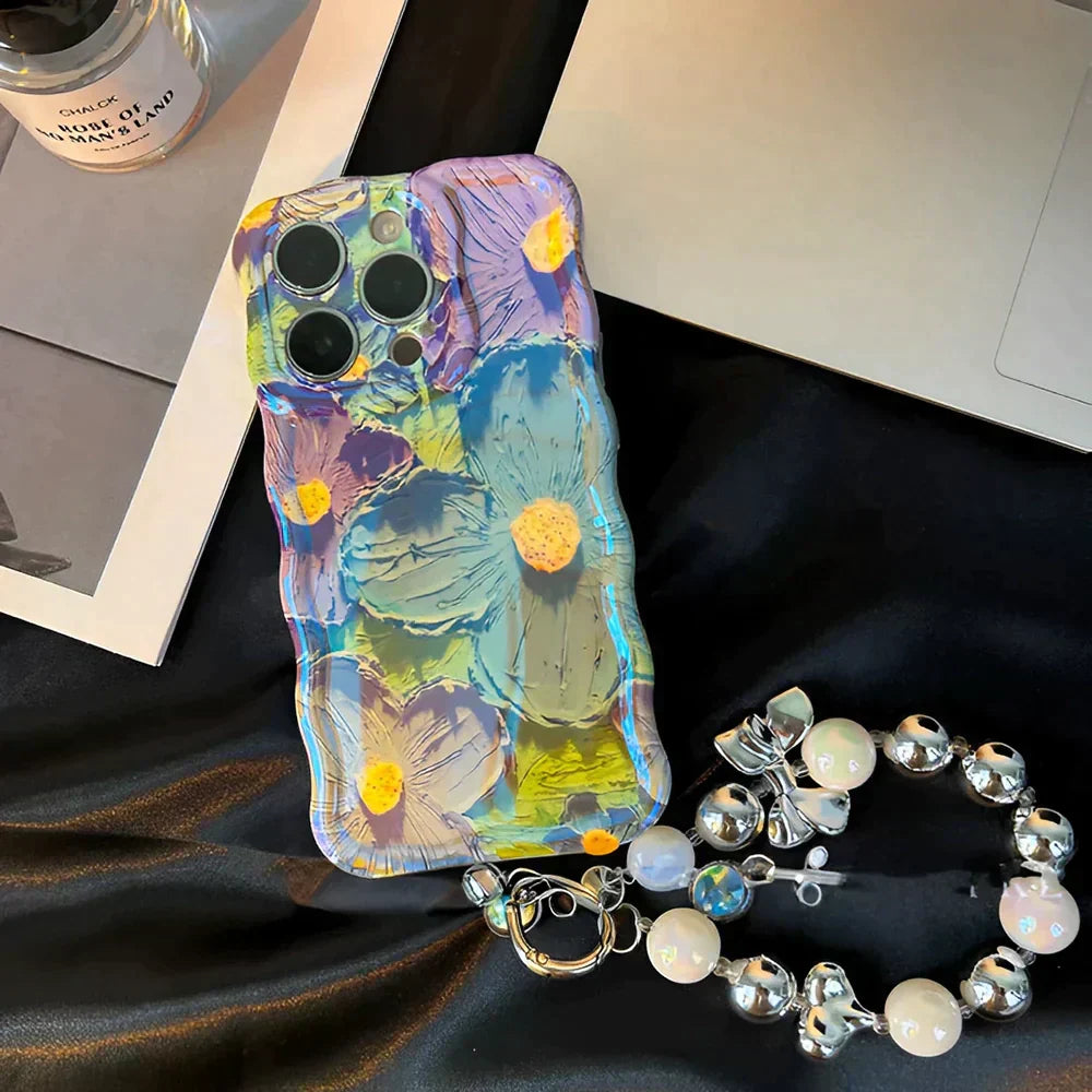 Oil Painting Flower Bracelet iPhone Case mysite