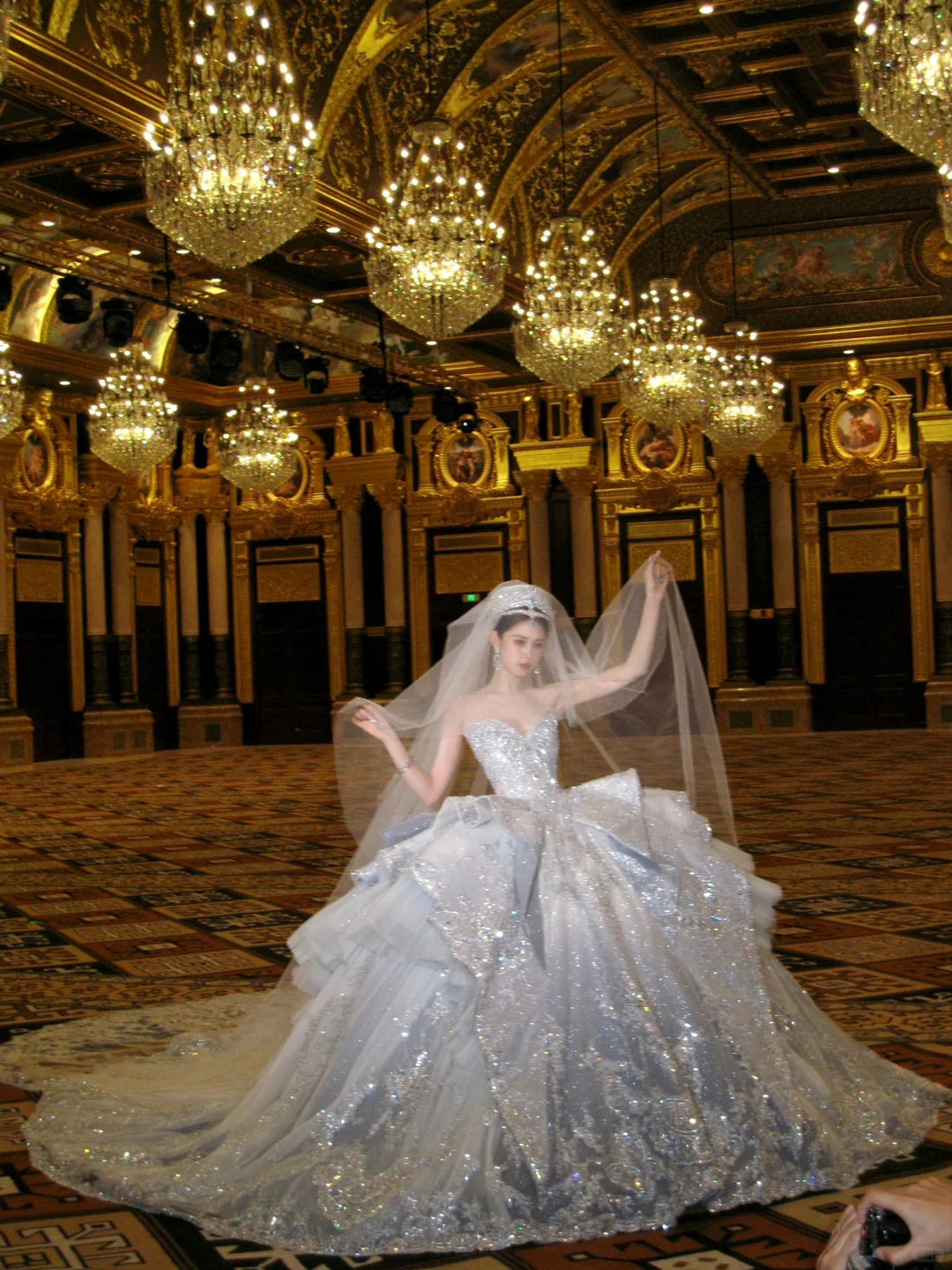 Gorgeous Shiny Beaded Sequined Sweetheart Design A-Line Wedding Dress Ball Gown Prom Dress Evening Dress TP4228s mysite