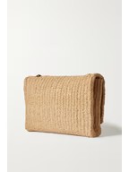 YSL SAINT LAURENT Kate medium raffia shoulder Bag mysite