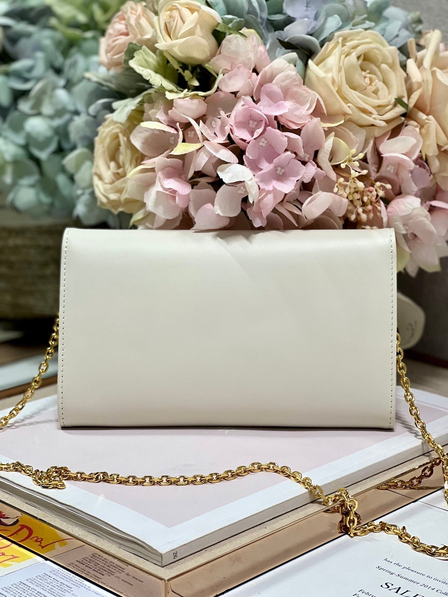 Dior Bobby Wallet on Chain East West White - 21.5¡Á12¡Á4cm mysite