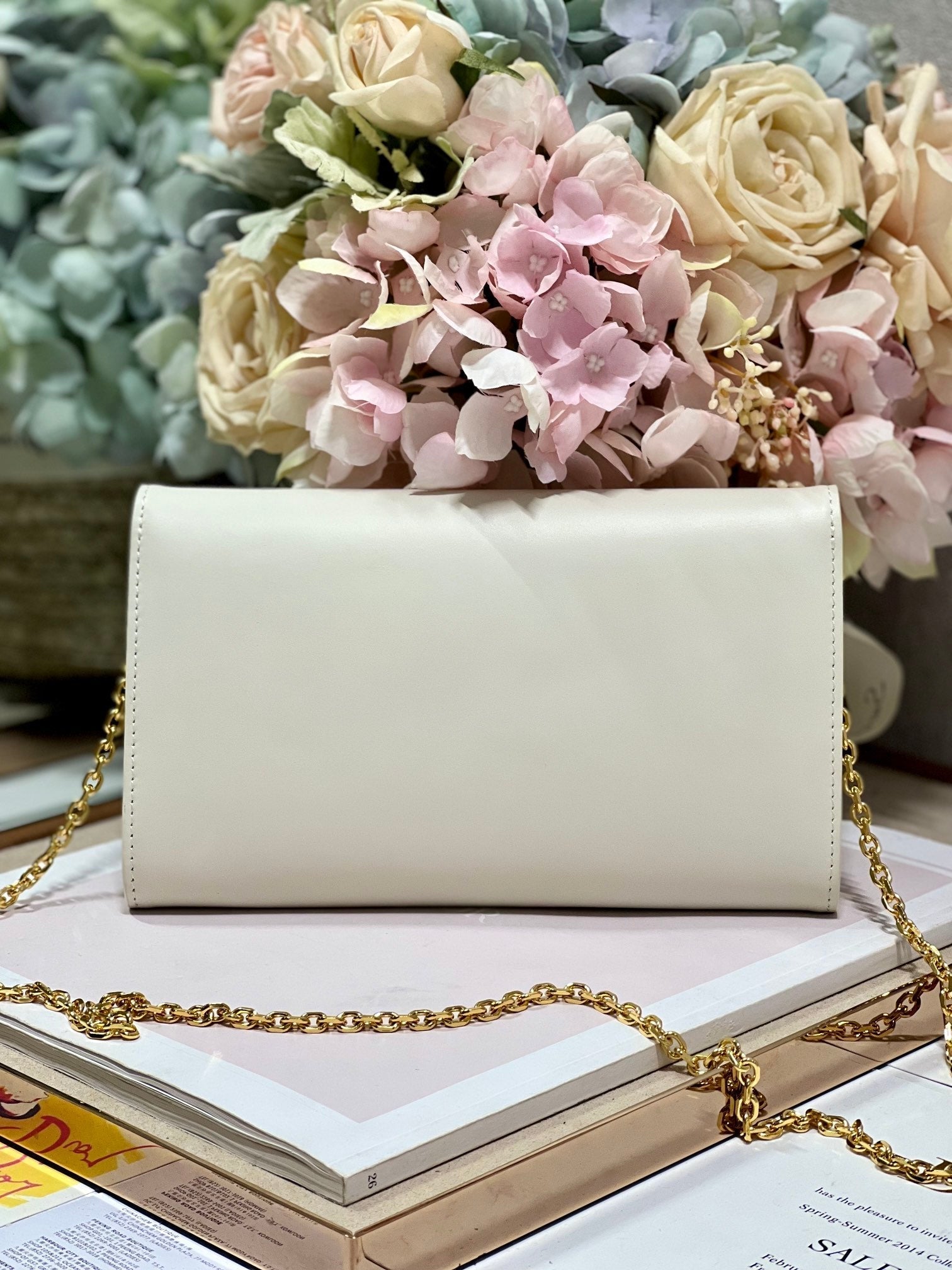 Dior Bobby Wallet on Chain East West White - 21.5¡Á12¡Á4cm mysite