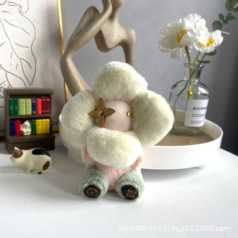 Cute Sunflower Plush Keychain – Vivian Doll Bag Charm for Women, Car & Backpack Decoration mysite