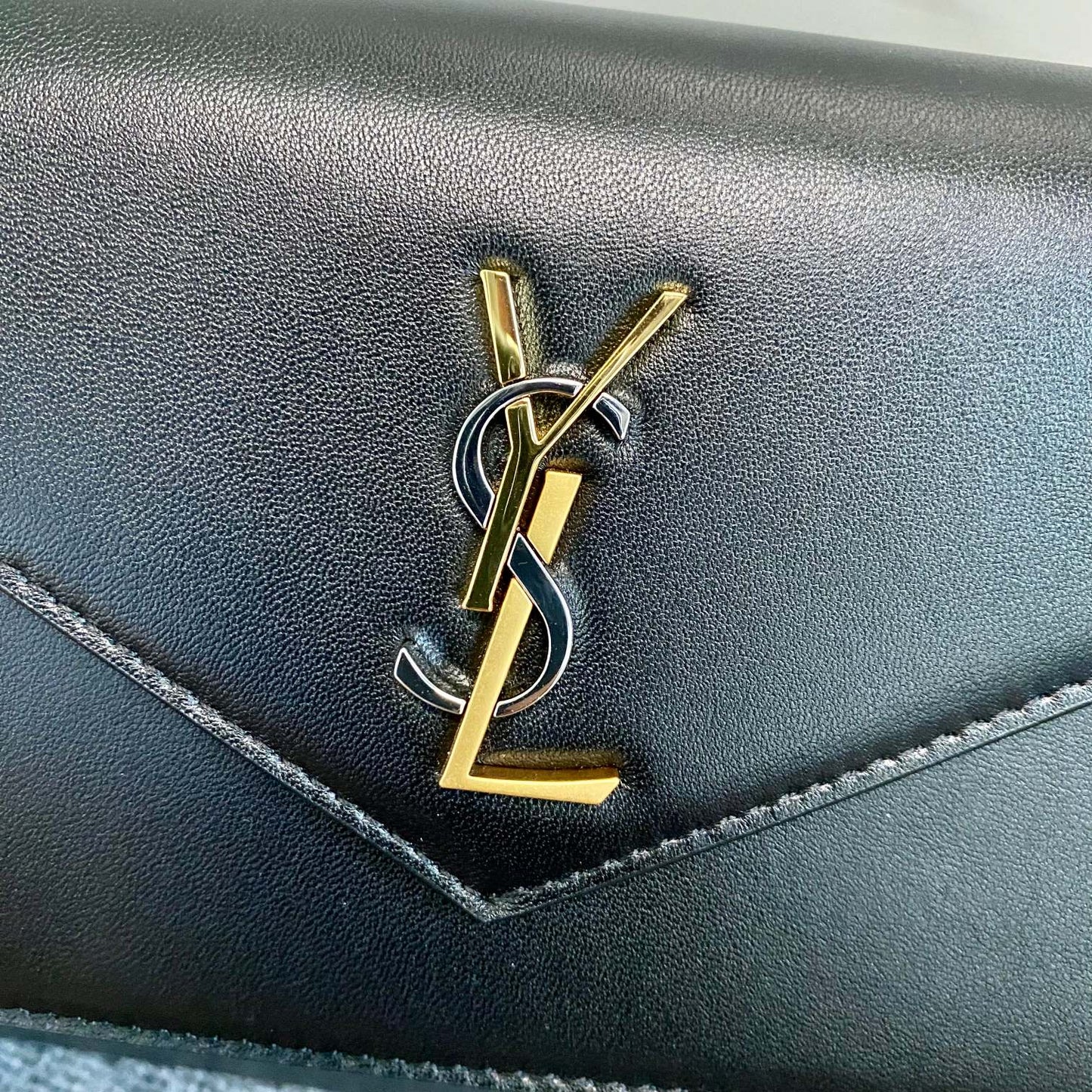 YSL Cassandra Shoulder Black Bag - 19x12.5x3.5cm mysite