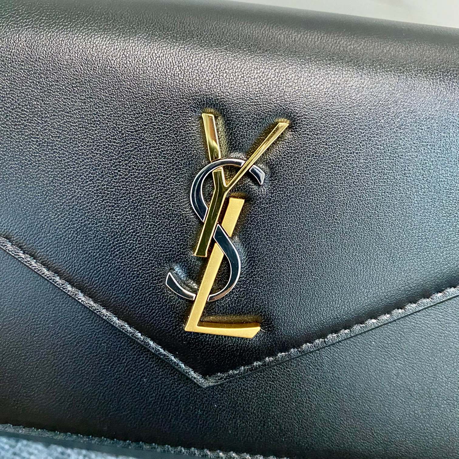 YSL Cassandra Shoulder Black Bag - 19x12.5x3.5cm mysite
