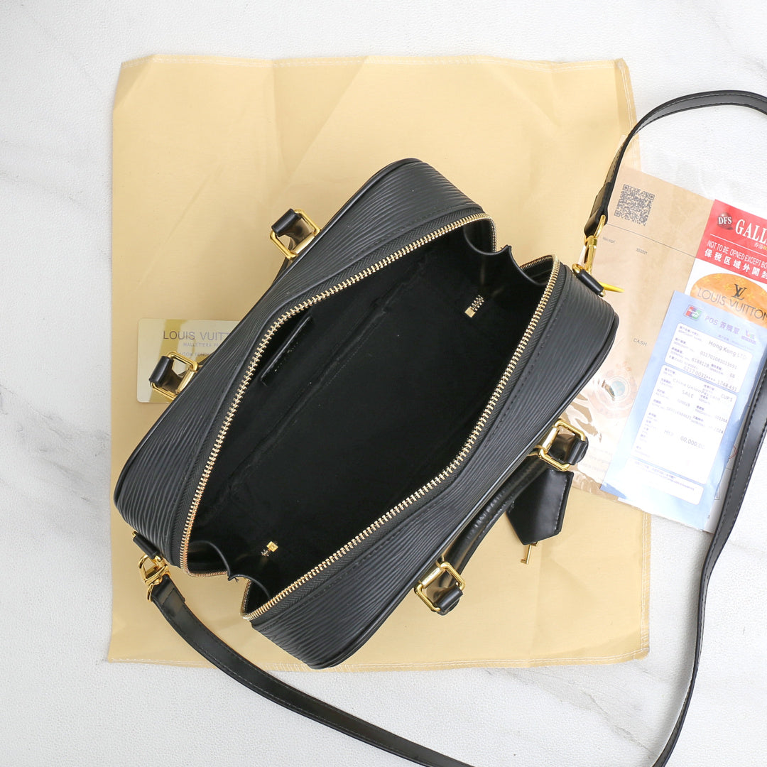 Louis Vuitton LV Trend Tote Bag Black 26x10x16cm mysite