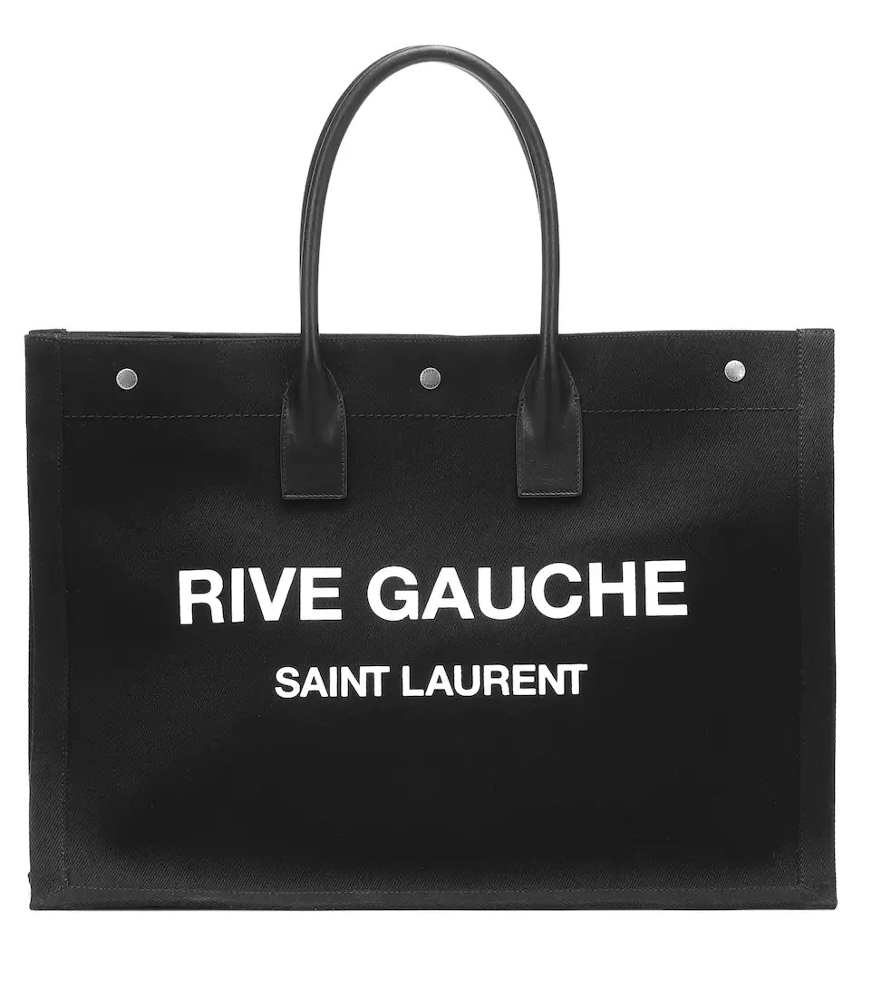 SAINT LAURENT Rive Gauche canvas tote mysite