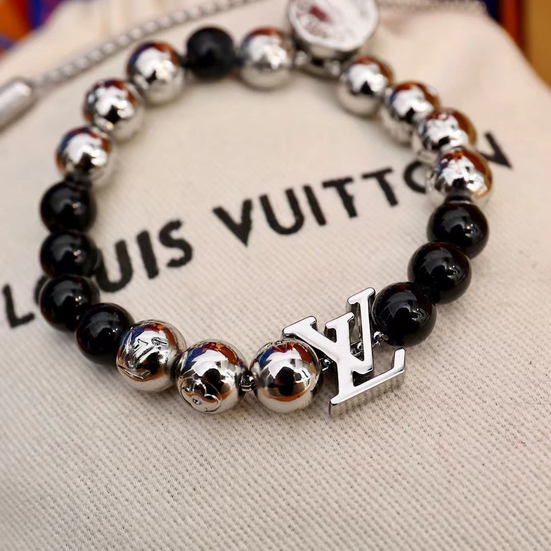 Monogram Adjustable Bead Bracelet mysite
